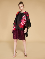 Immagine di Poncho in satin- SAIA - Marina Rinaldi -