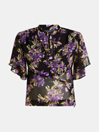 Picture of Top Chrystal  Stampa Floreale- Guess