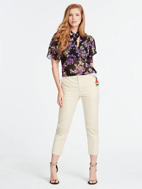 Picture of Top Chrystal  Stampa Floreale- Guess