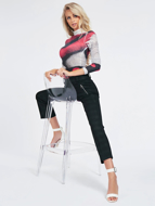 Pantalone tartan monaco ponte Guess