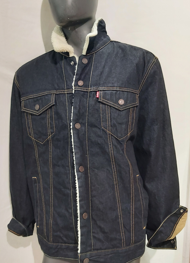 Picture of LEVI'S  163660045 - sherpa giacchetto  jeans SOLO XXL