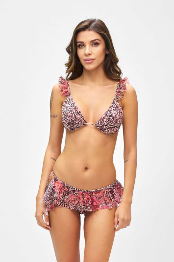 Immagine di Bikini Triangolo alto e slip brasiliano gonnellino Mantra F21-0581X1