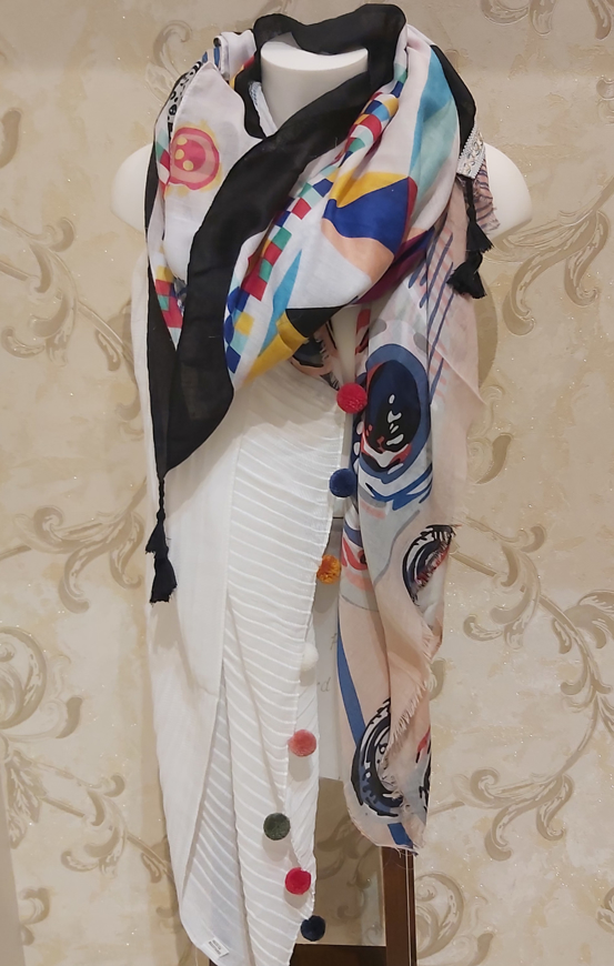 Immagine di Foulard FEDERICA B - PEZZI UNICI - FB035
